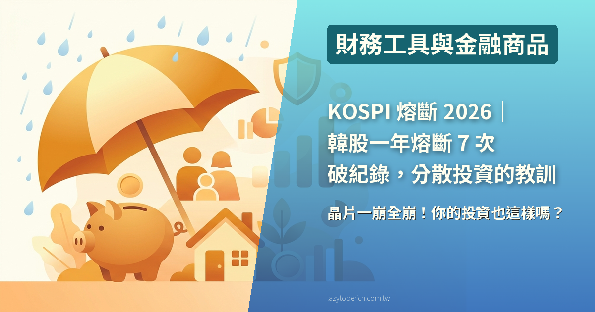 KOSPI 熔斷 2026｜韓股一年熔斷 7 次破紀錄，分散投資的教訓